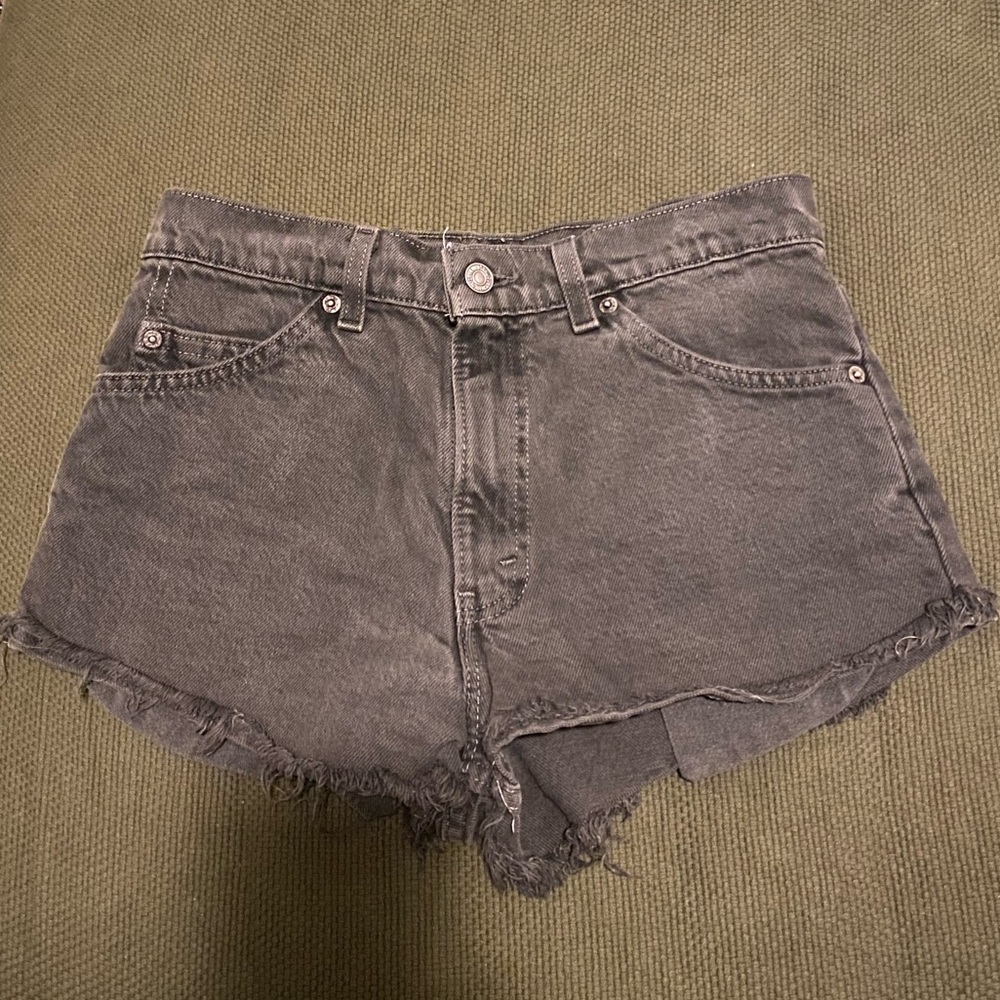 Faded Grey Vintage 501 Levi Jean Shorts